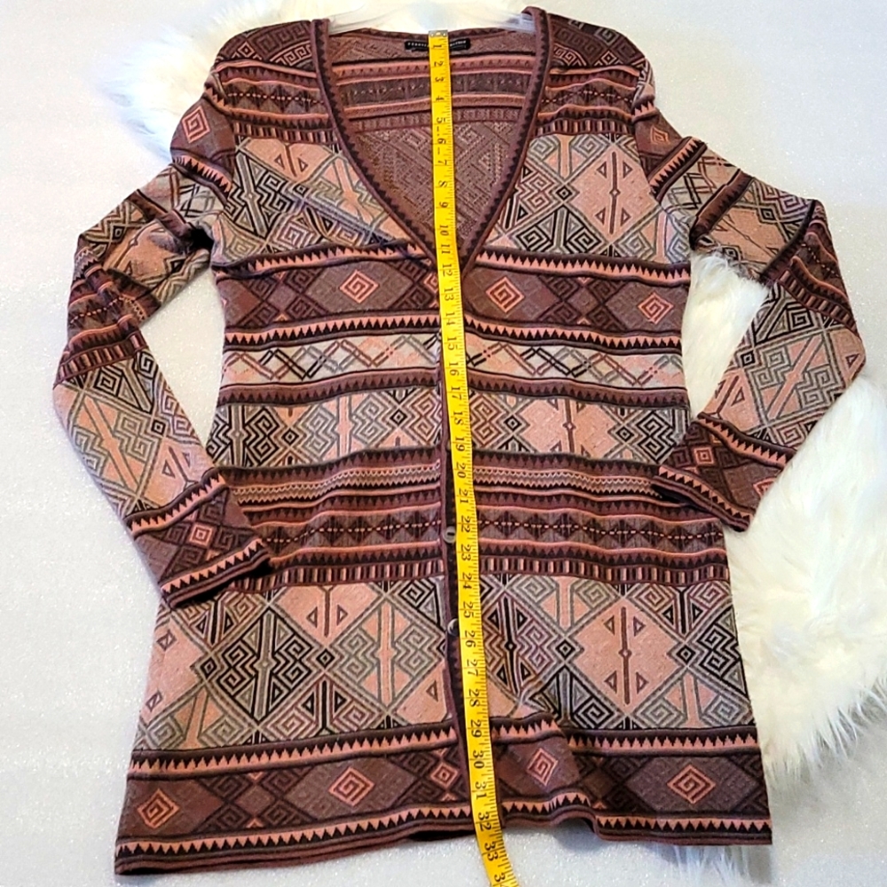 PERUVIAN CONNECTION SWEATER CARDIGAN SIZE: L - Picture 6 of 7